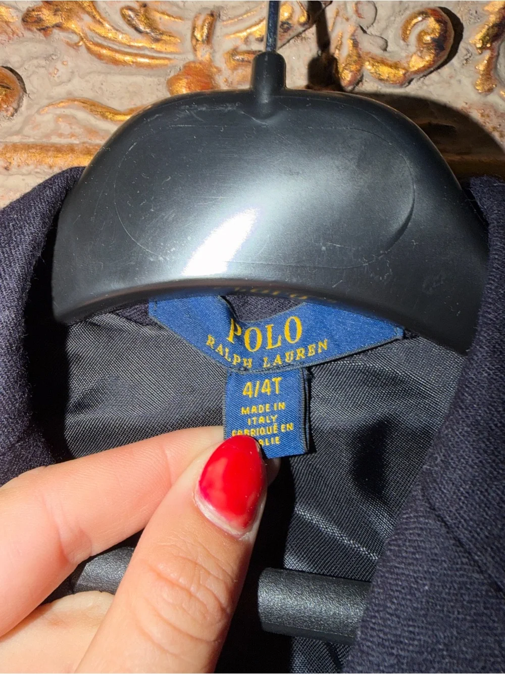 Ralph Lauren Boys Navy Blazer with Gold Buttons